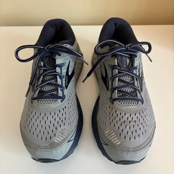 Brooks Beast 18 Road-Running Shoes Men's Size 9M Gray/Blue - Preowned - Picture 3 of 11